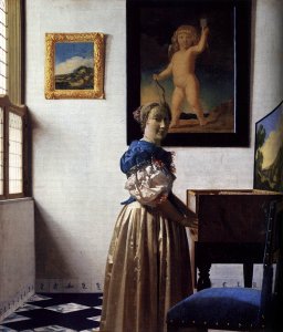 Lady Standing At A Virginal 1673-1675