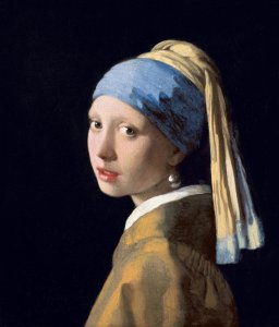 Girl with a Pearl Earring (detail-2) c. 1665