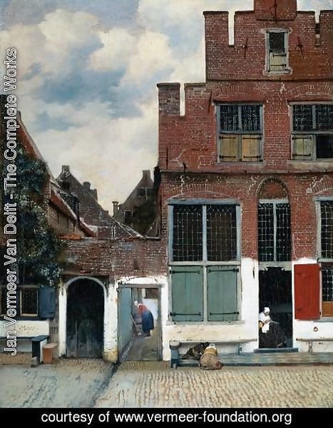 Jan Vermeer Van Delft - The Little Street (or Het Straatje)