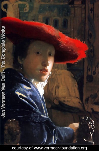 Jan Vermeer Van Delft - Girl With A Red Hat
